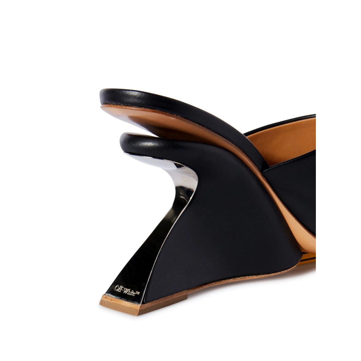 Jug wedge-heel leather mules - Img 5