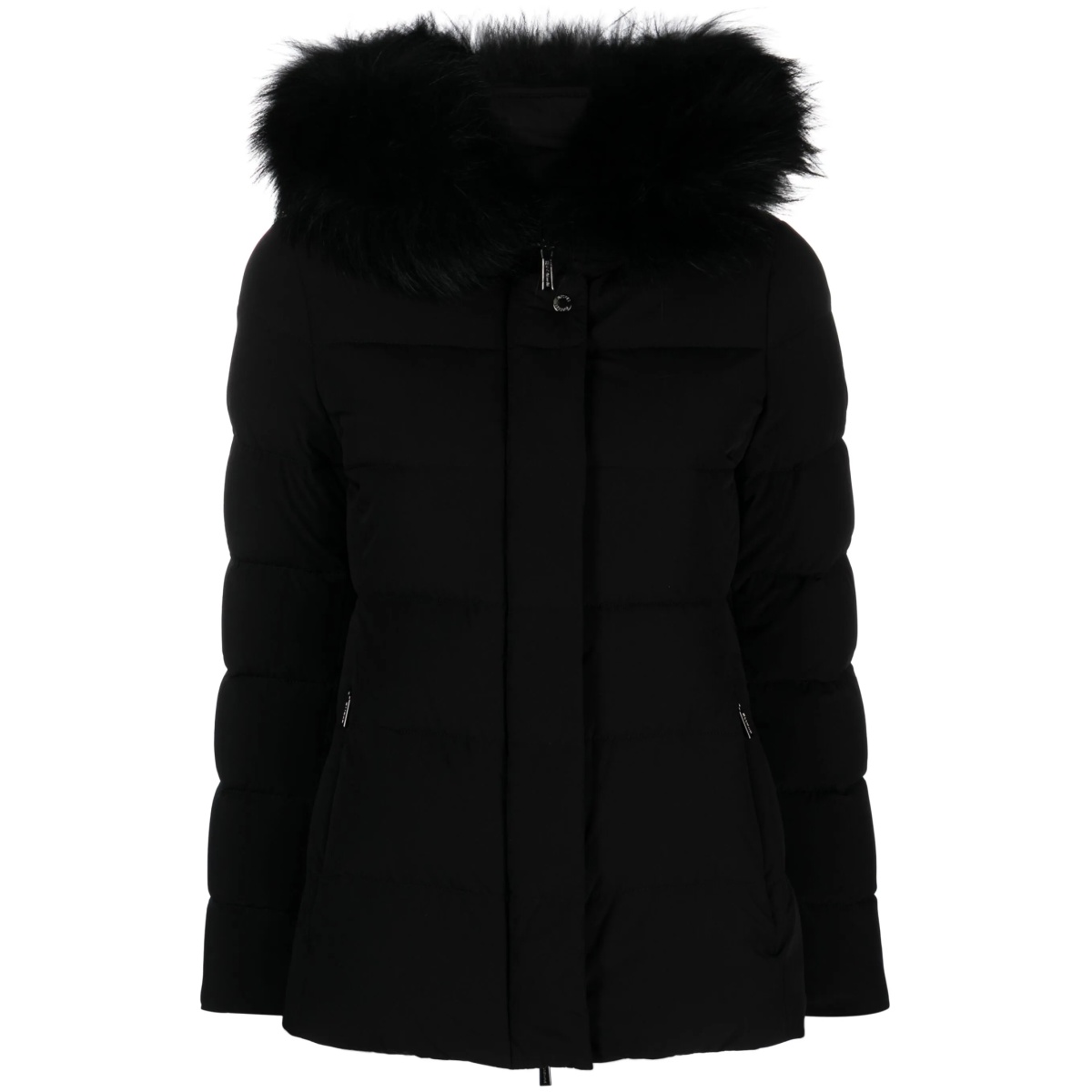 Kilie-Fur-Kn hooded puffer jacket