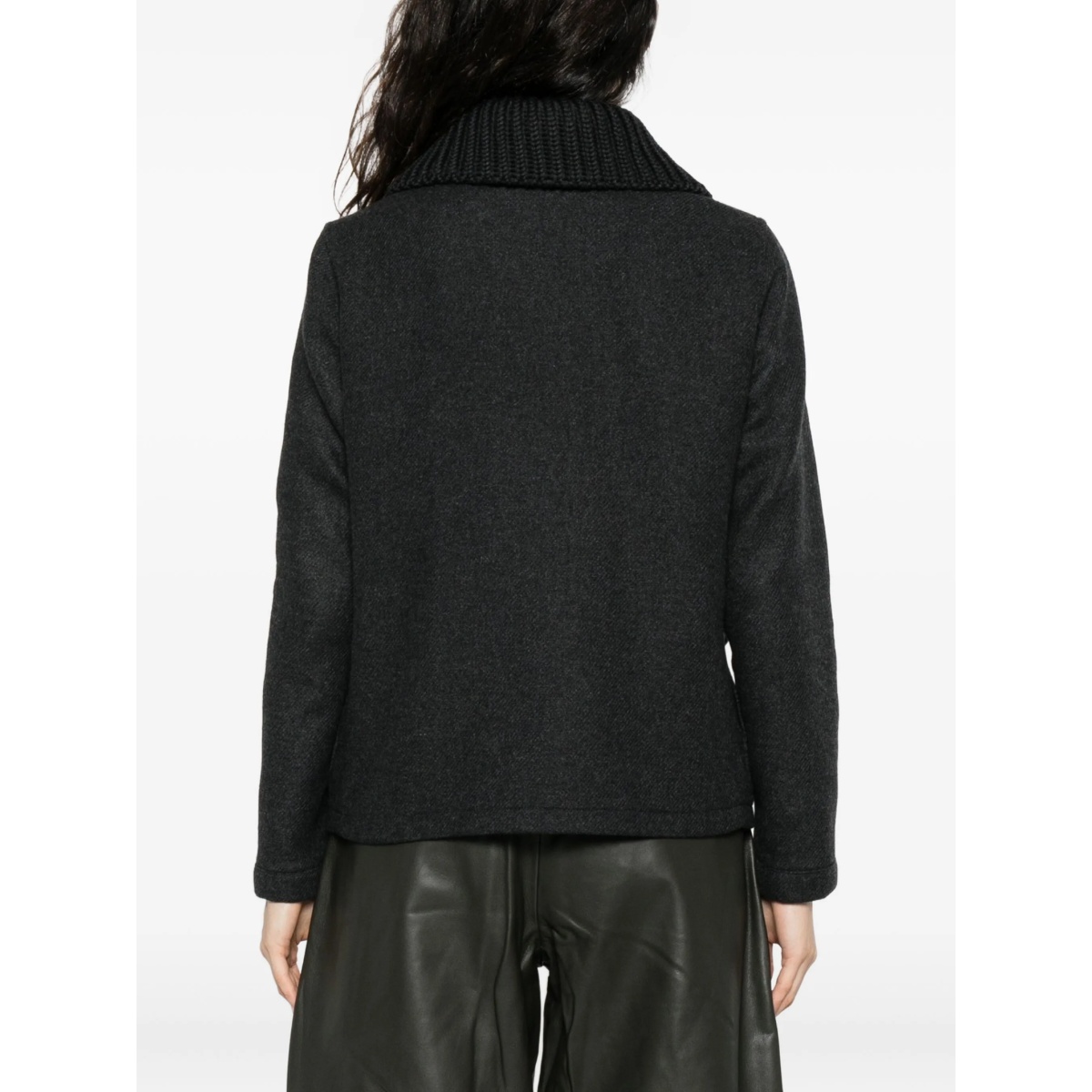 knitted-collar toggle jacket - Img 4