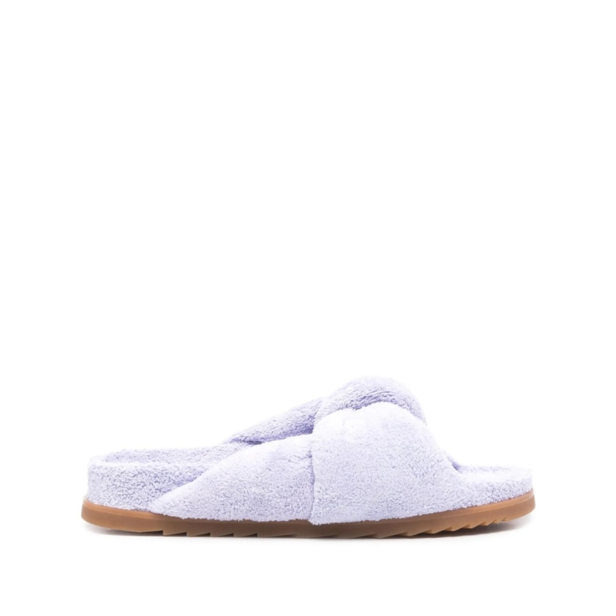 knot-detail towelling sandals