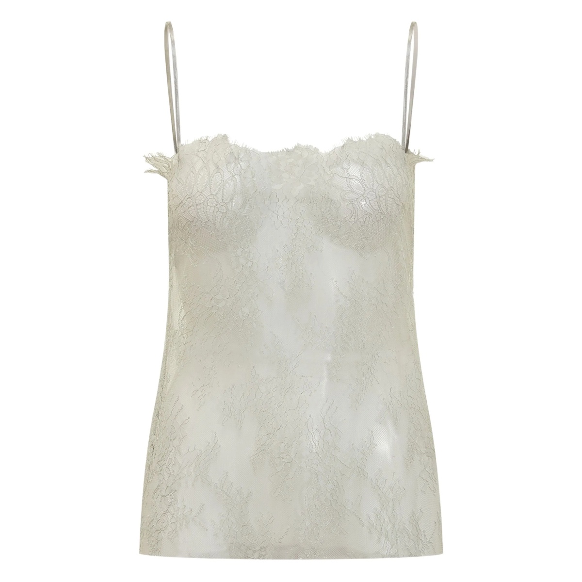 lace-trimmed camisole top