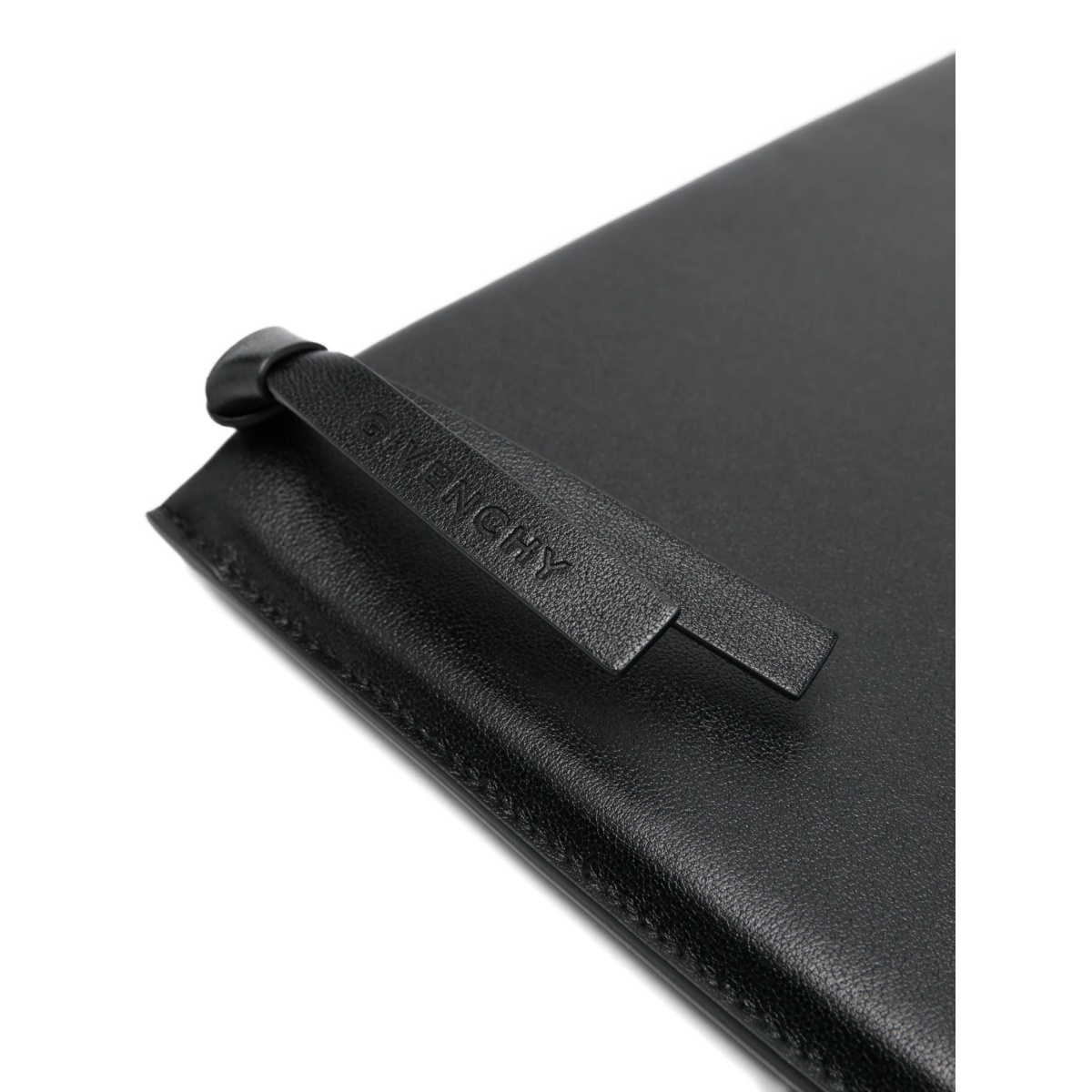 large Antigona Stamped logo leather clutch bag - Img 4