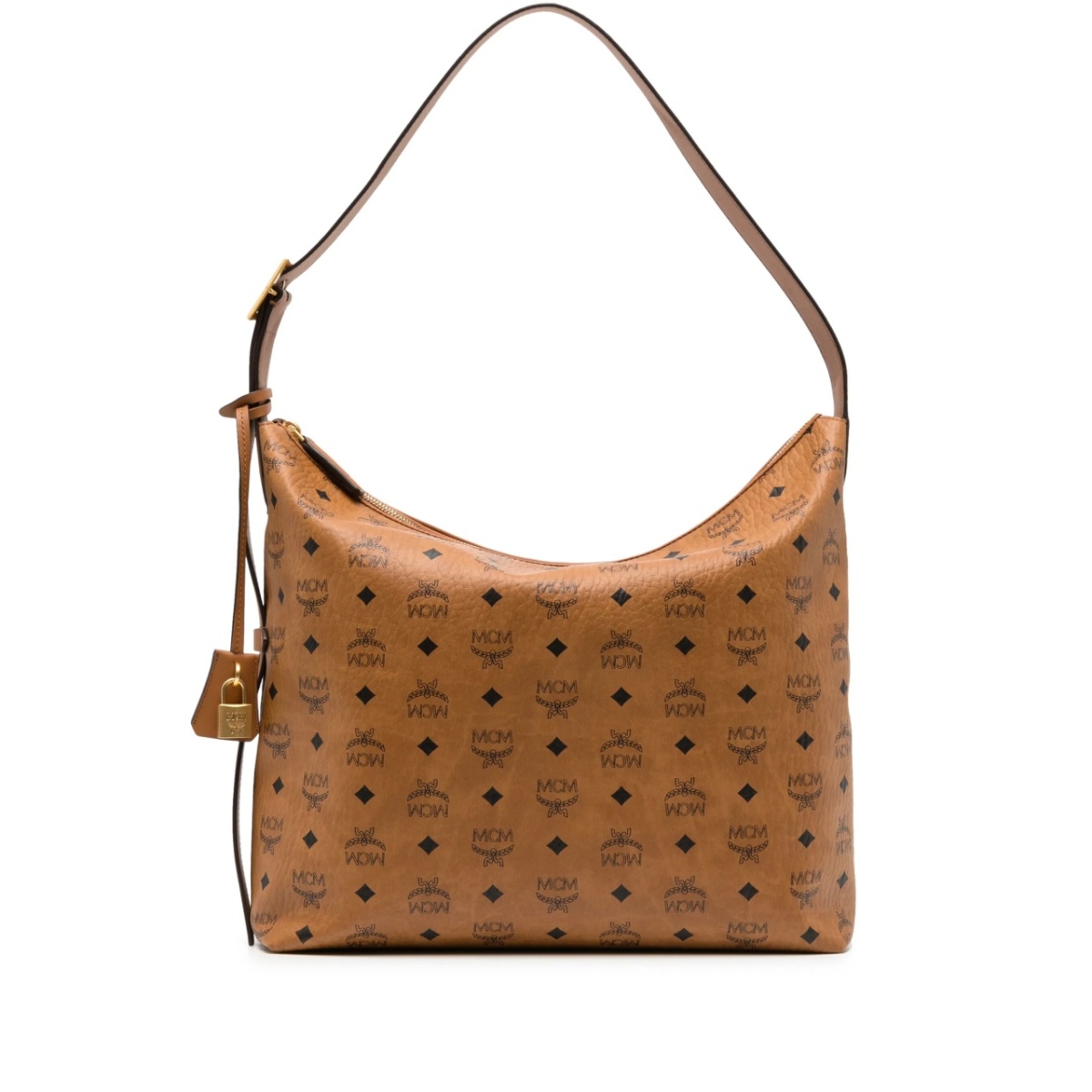 large Aren Visetos-print leather shoulder bag