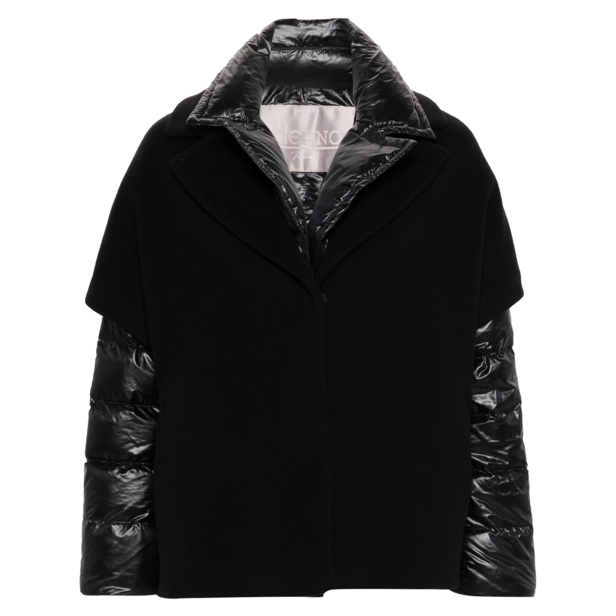 layered wool jacket