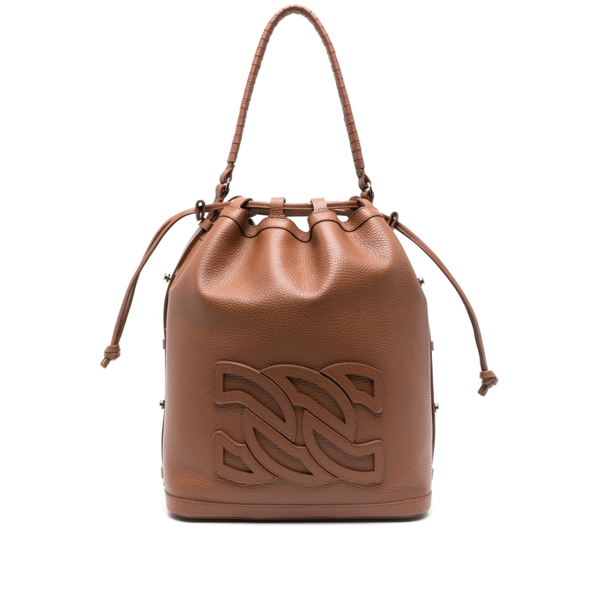 leather bucket bag