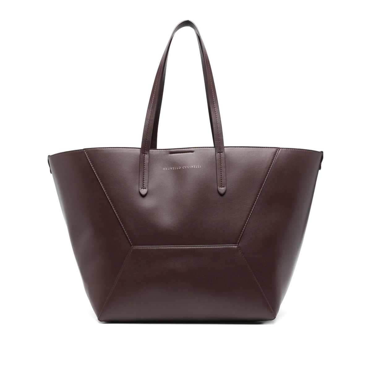 leather panelled tote bag