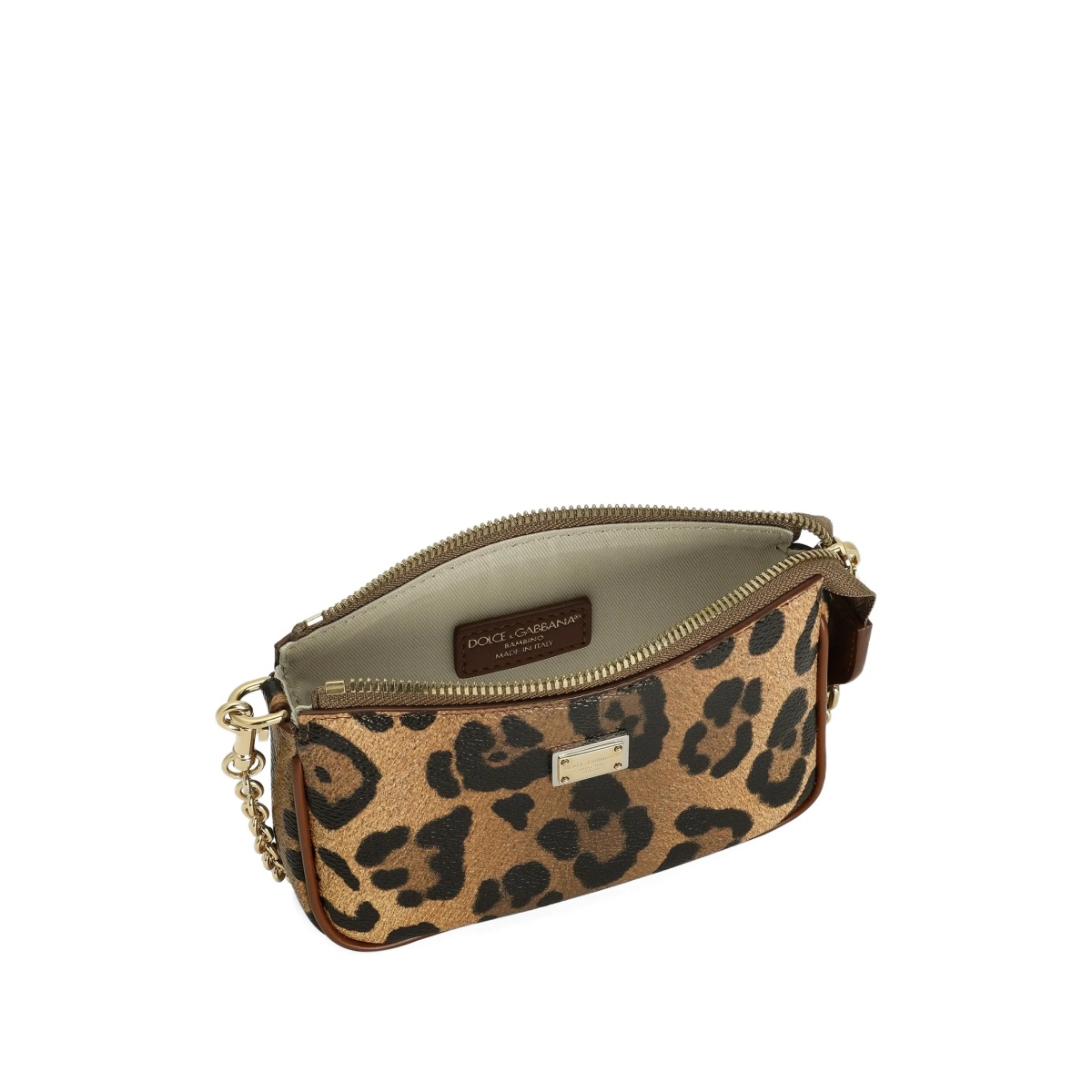 leopard-print chain mini bag - Img 4