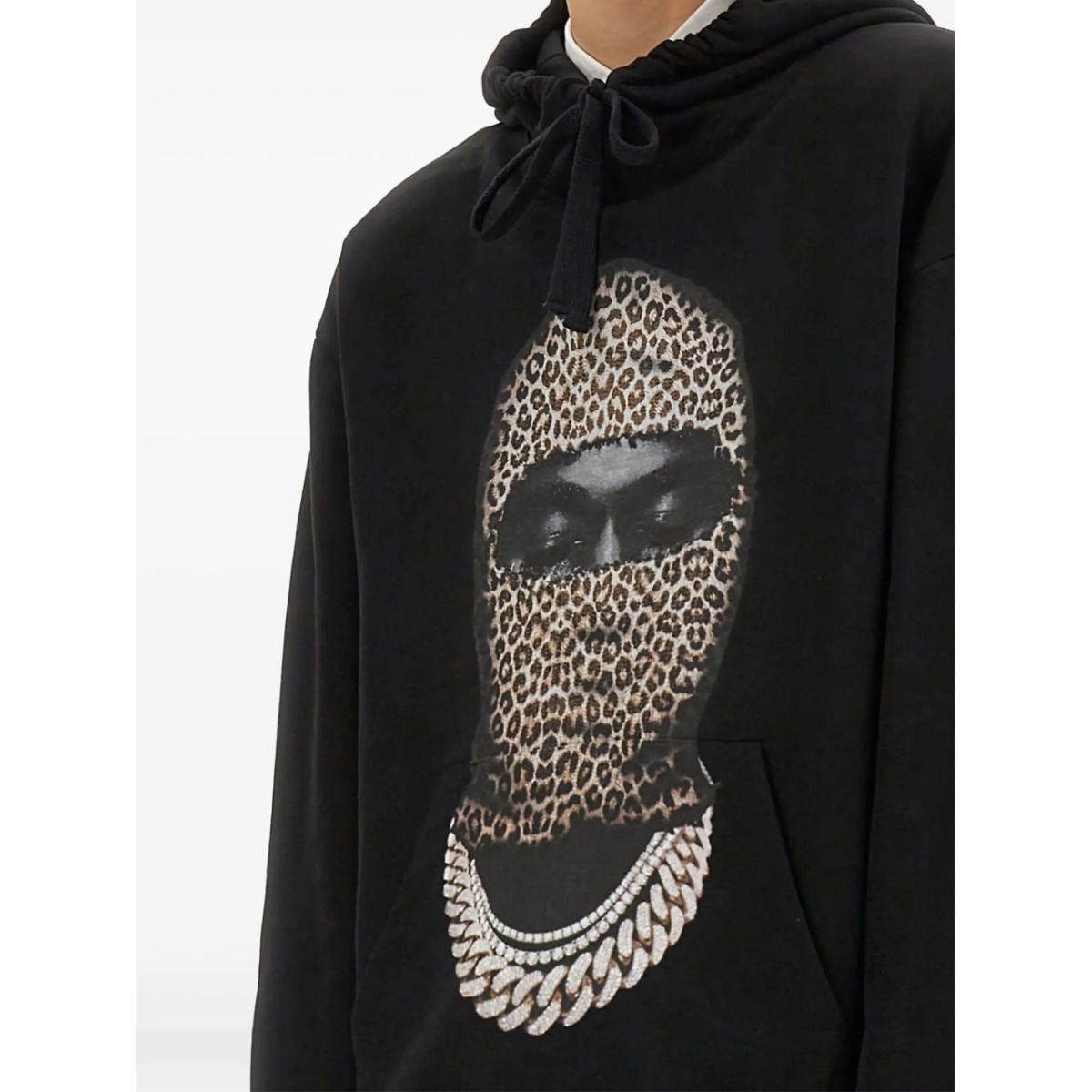leopard-print graphic hoodie - Img 4