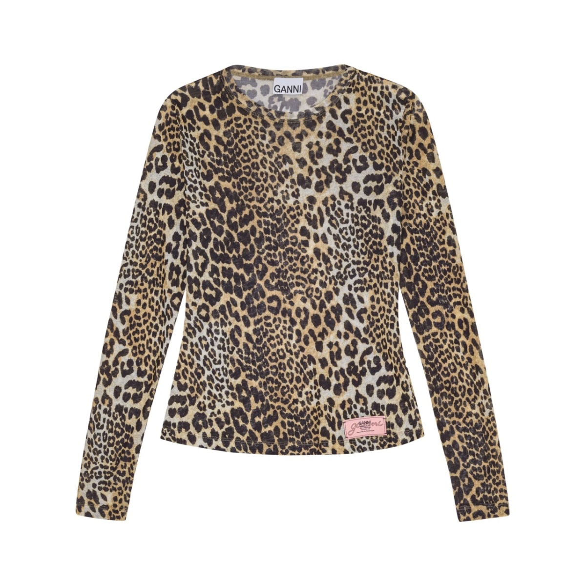 leopard-print top