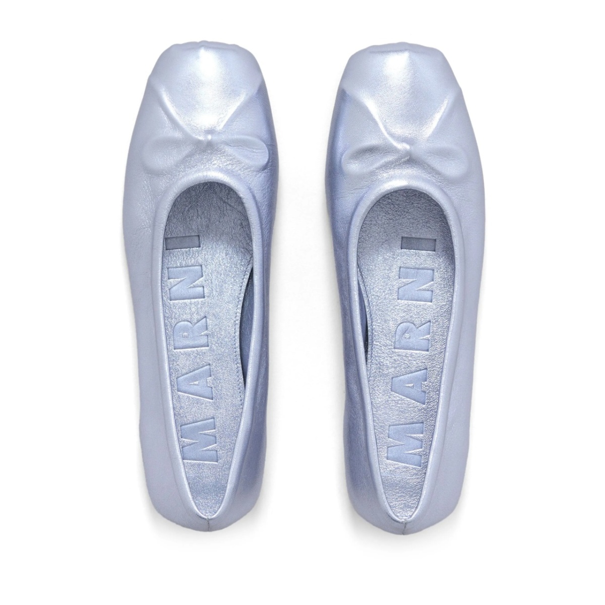 Little Bow metallic ballerina shoes - Img 4