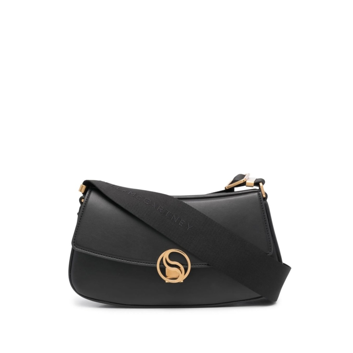 logo clasp flap shoulder bag