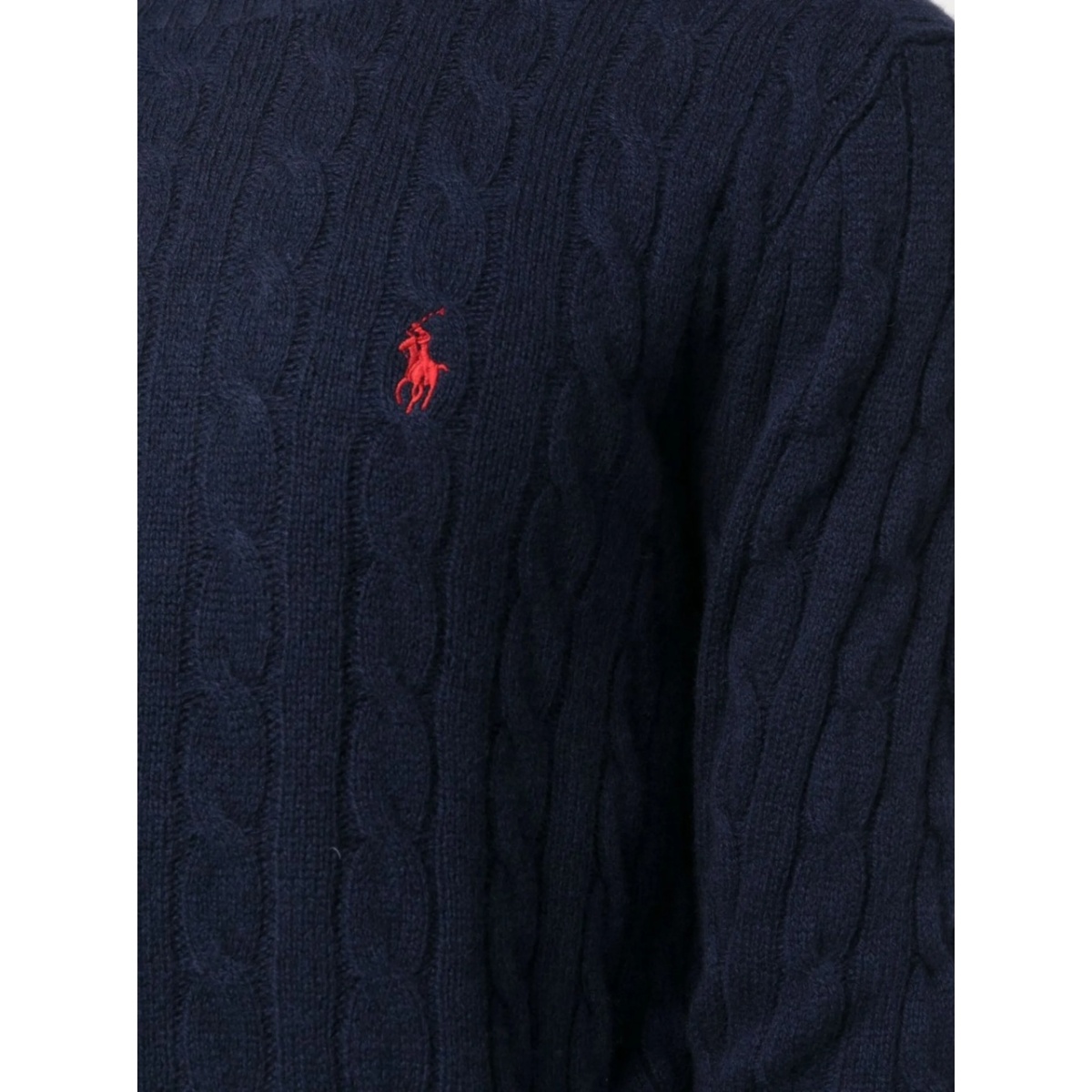 logo-embroidered cable-knit jumper - Img 5