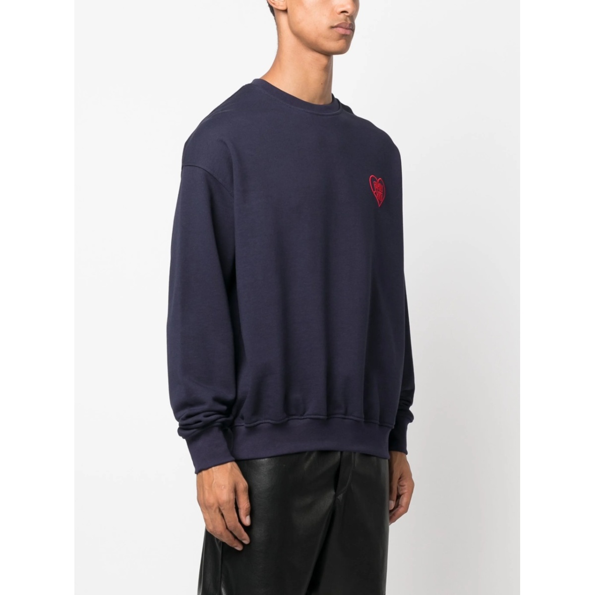 logo-embroidered cotton sweatshirt - Img 3