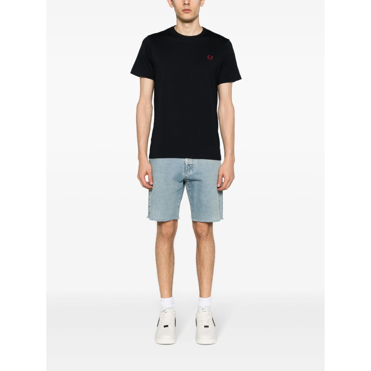 logo-embroidered cotton T-shirt - Img 2