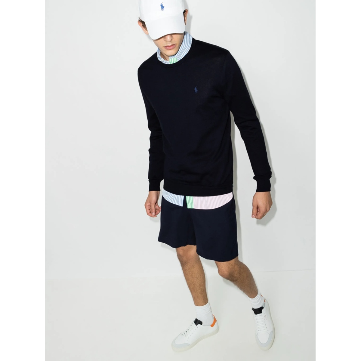 logo-embroidered crewneck jumper - Img 5