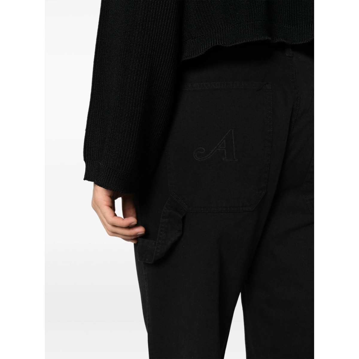 logo-embroidered straight-leg jeans - Img 5