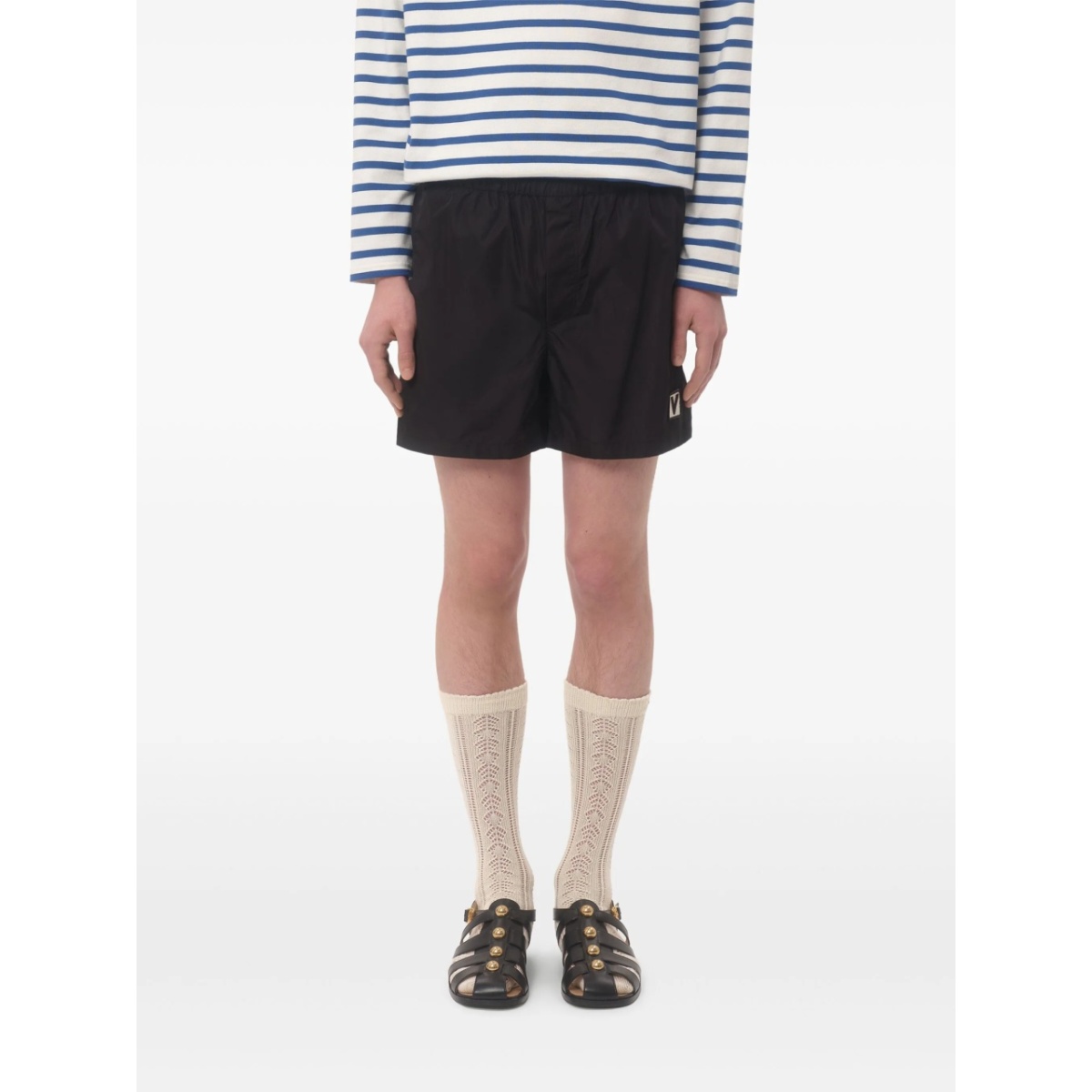 logo-embroidered swim shorts - Img 3
