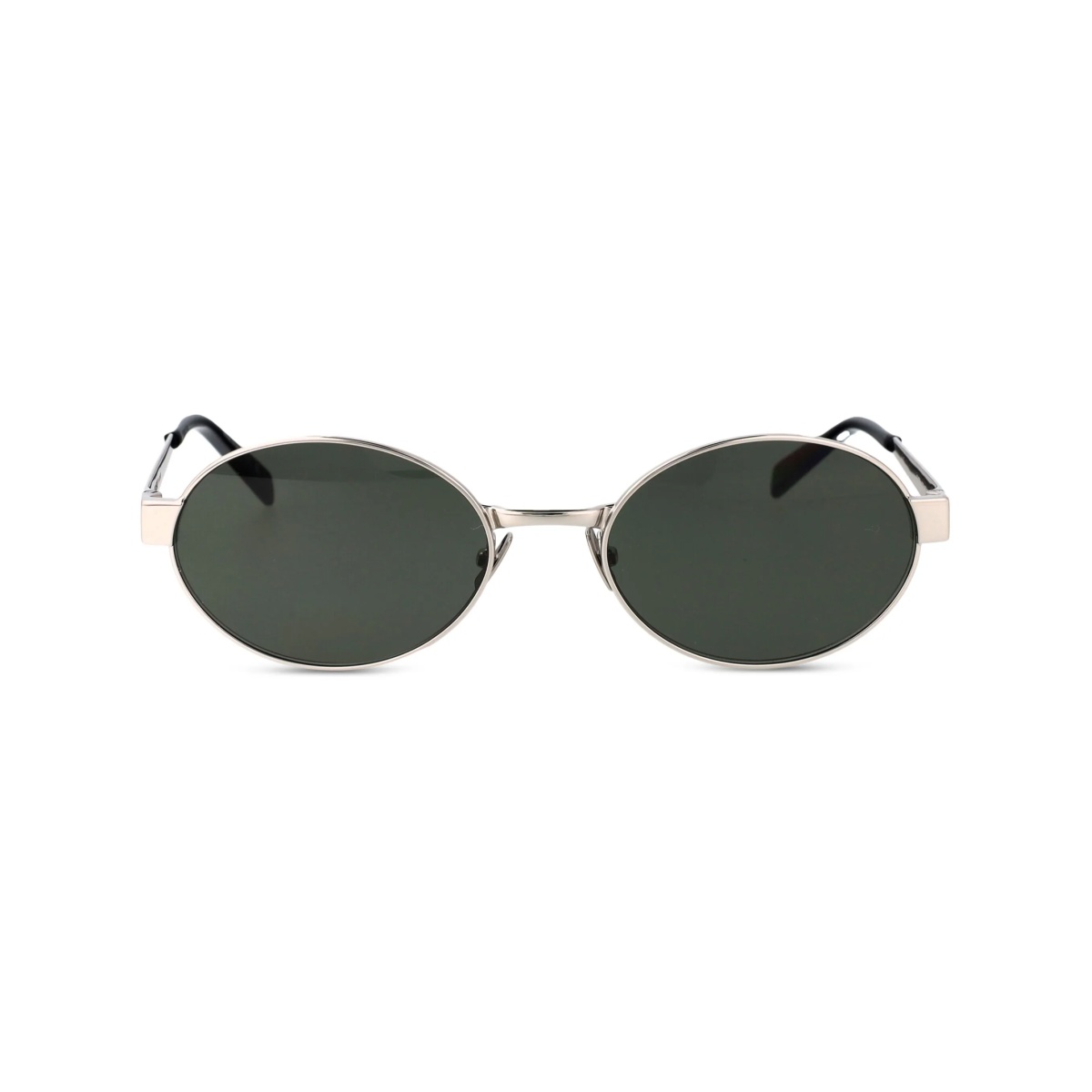 logo-engraved oval-frame sunglasses