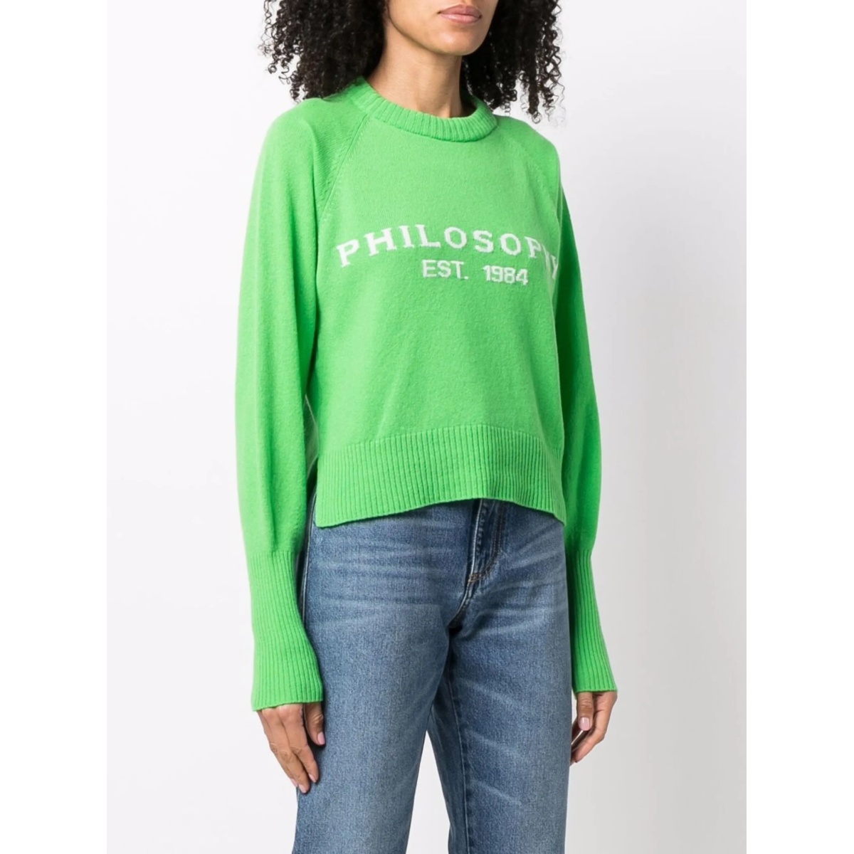 logo-intarsia crew-neck jumper - Img 3