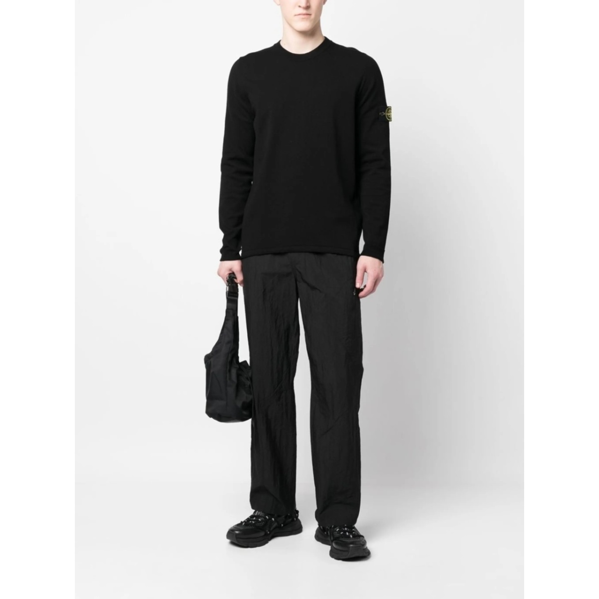 logo-patch crew neck jumper - Img 2