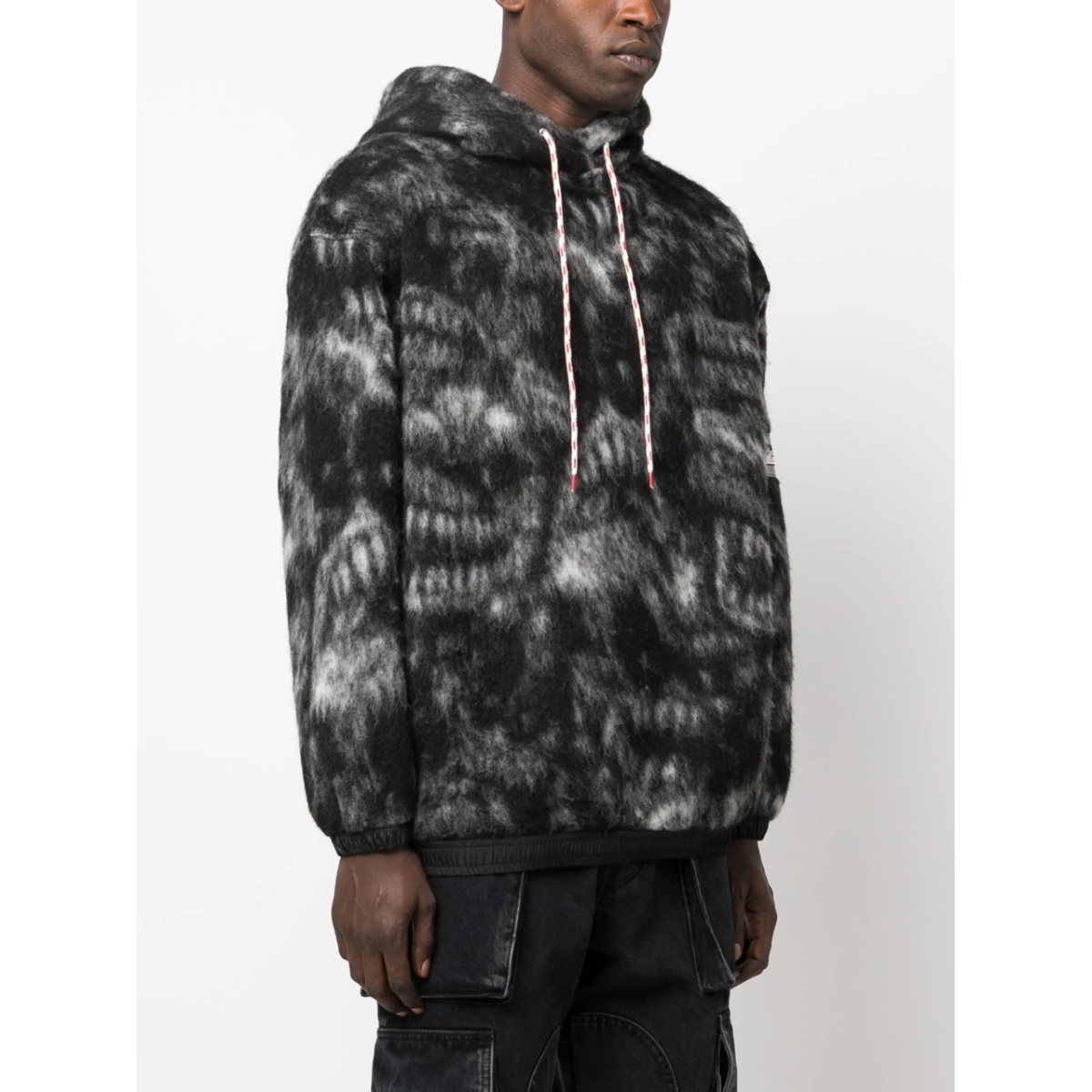 logo-patch drawstring hoodie - Img 3