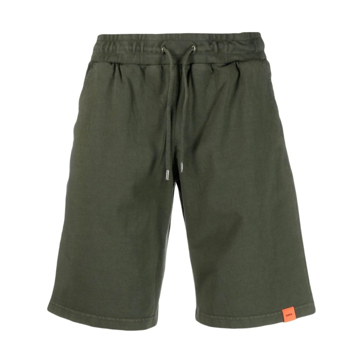 logo-patch drawstring-waistband shorts