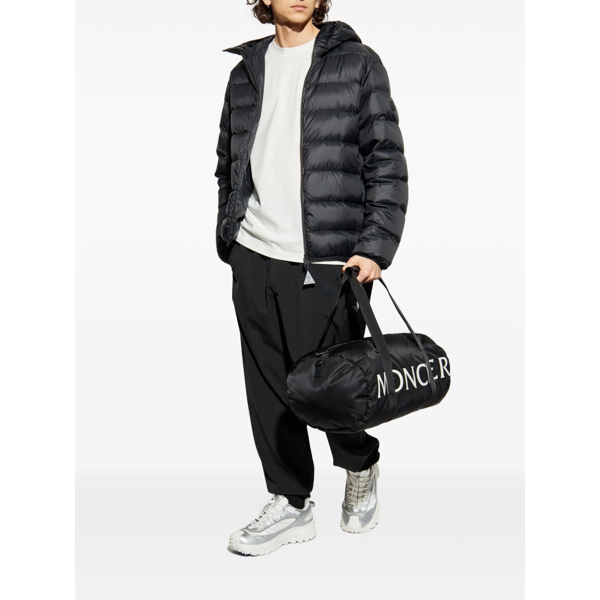 logo-patch elastic-ankle track pants - Img 2