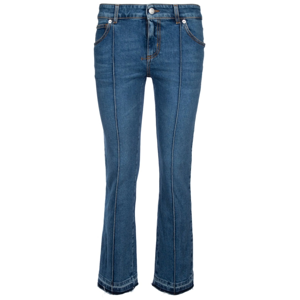 logo-patch flared jeans