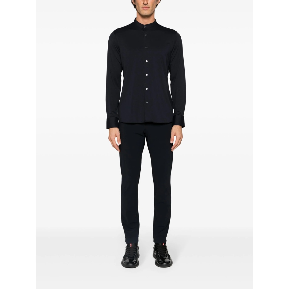 logo-patch lightweight chinos - Img 2