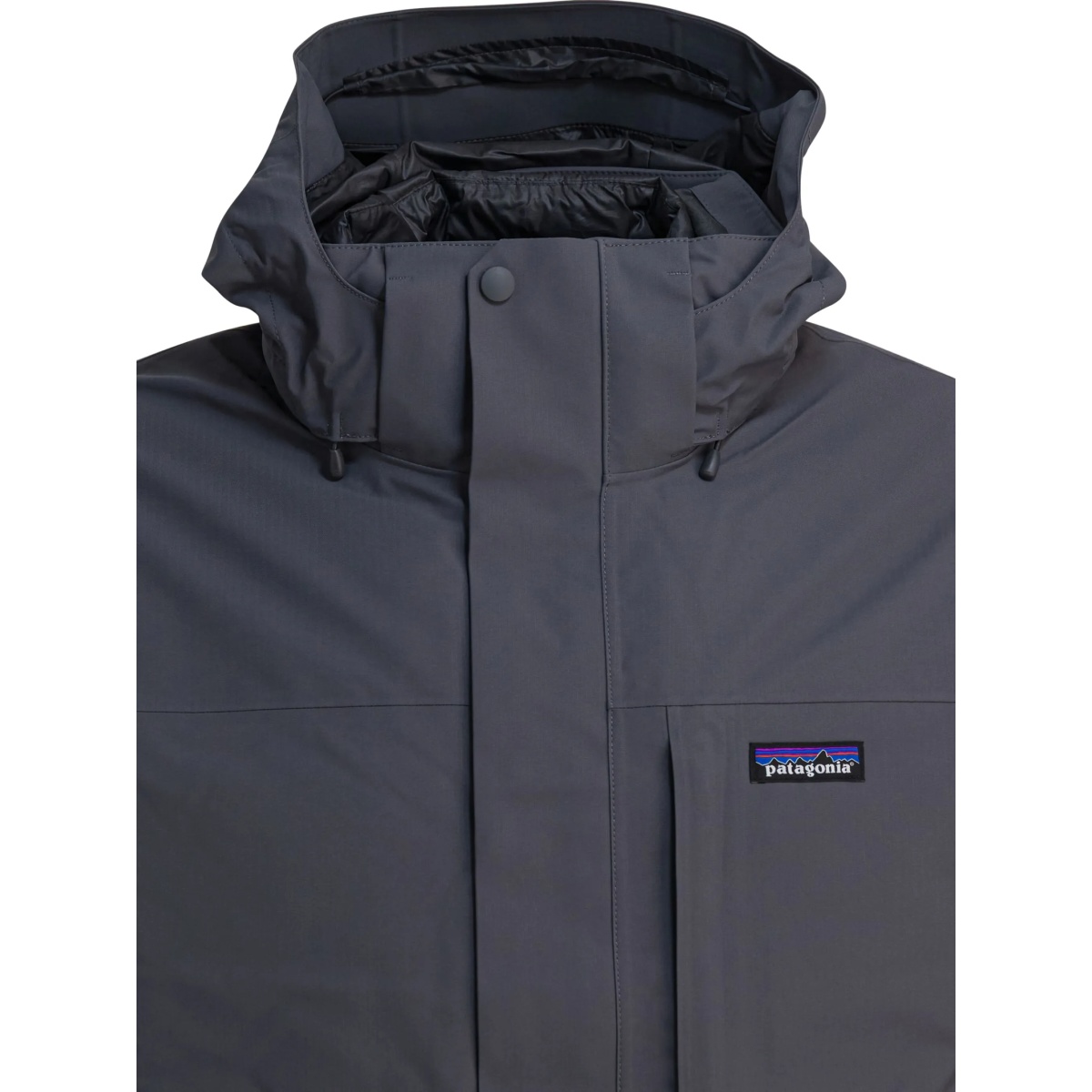 logo-patch padded coat - Img 3