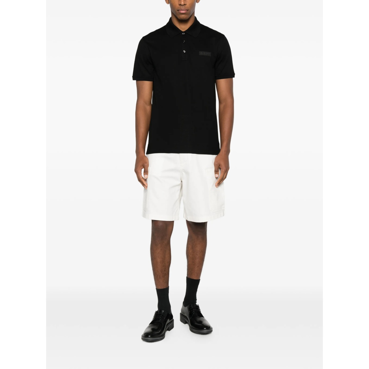 logo-patch polo shirt - Img 2