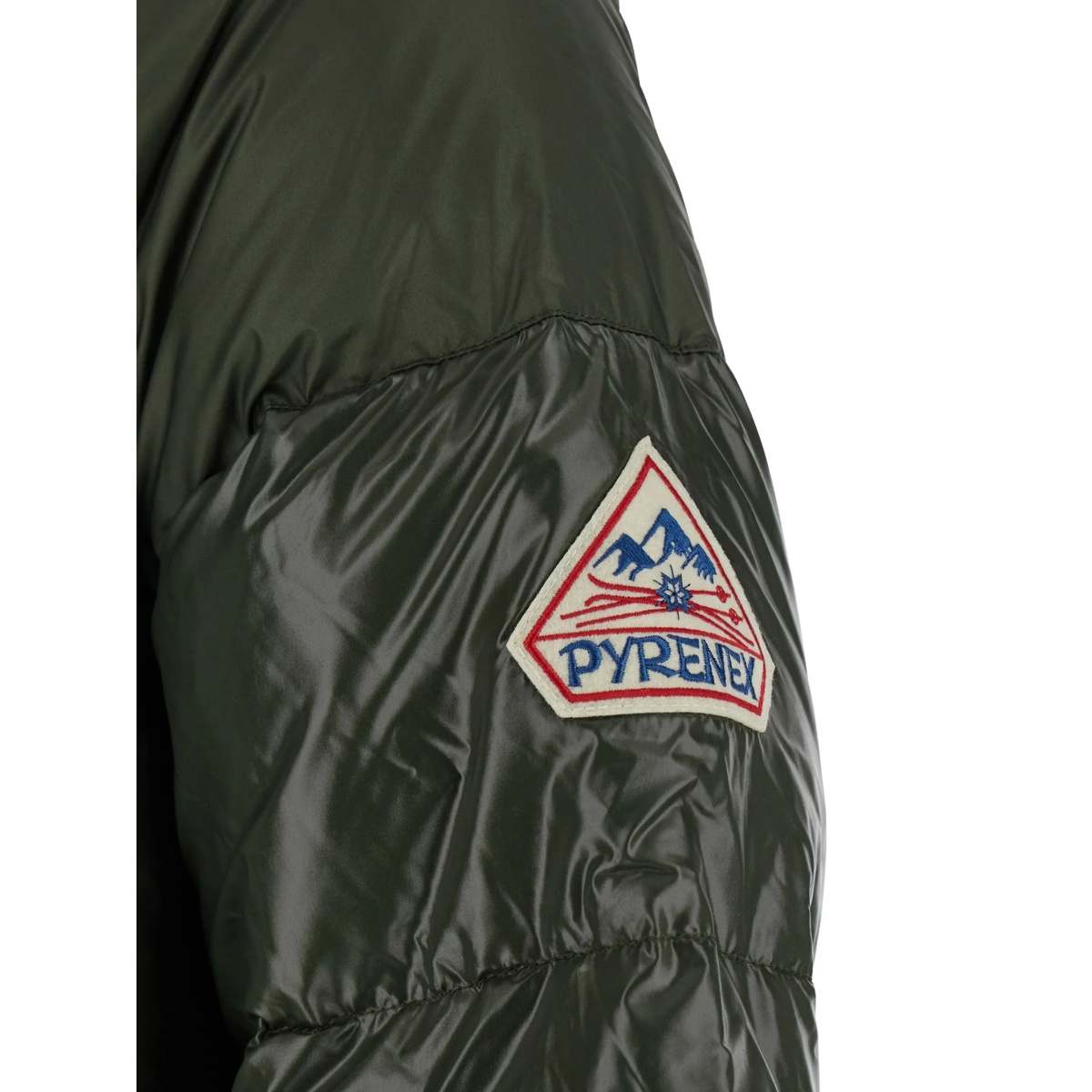 logo-patch quilted jacket - Img 3