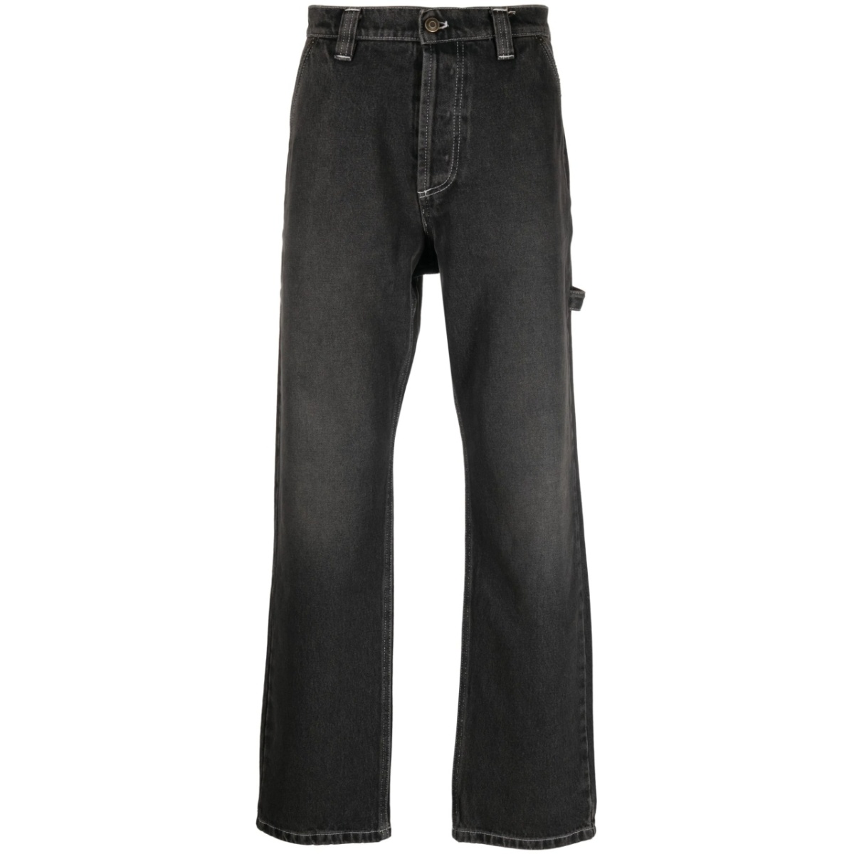 logo-patch regular jeans