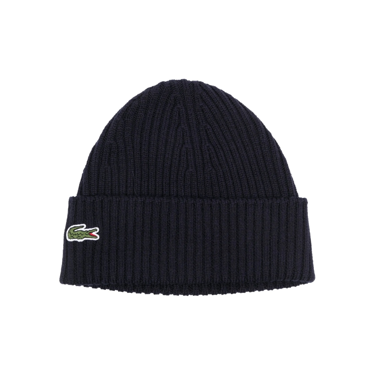 logo-patch ribbed-knit beanie