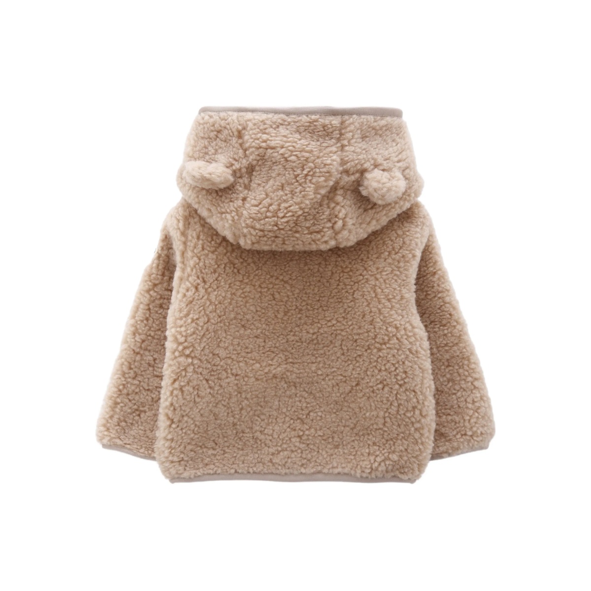 logo-patch shearling coat - Img 2