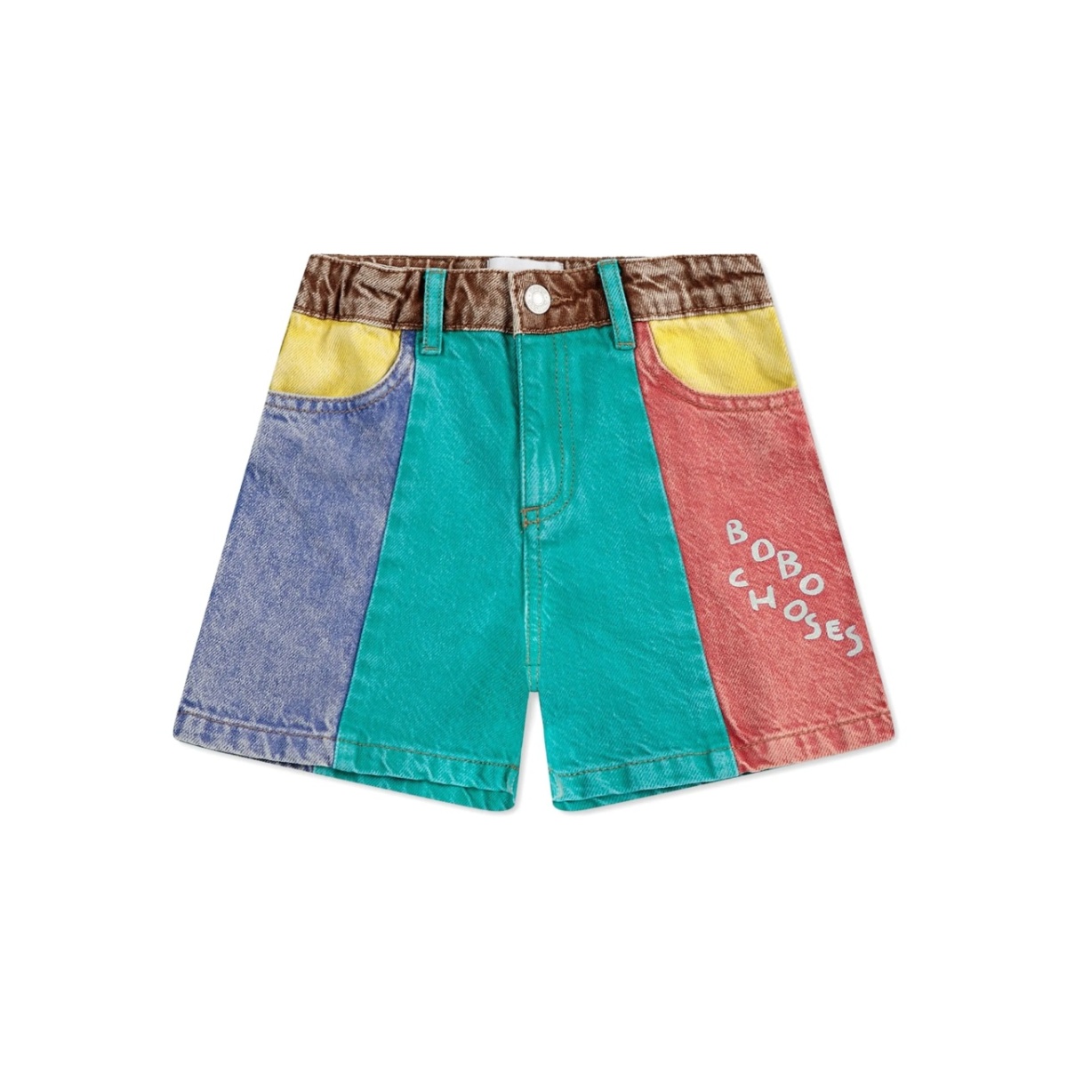 logo-patch shorts