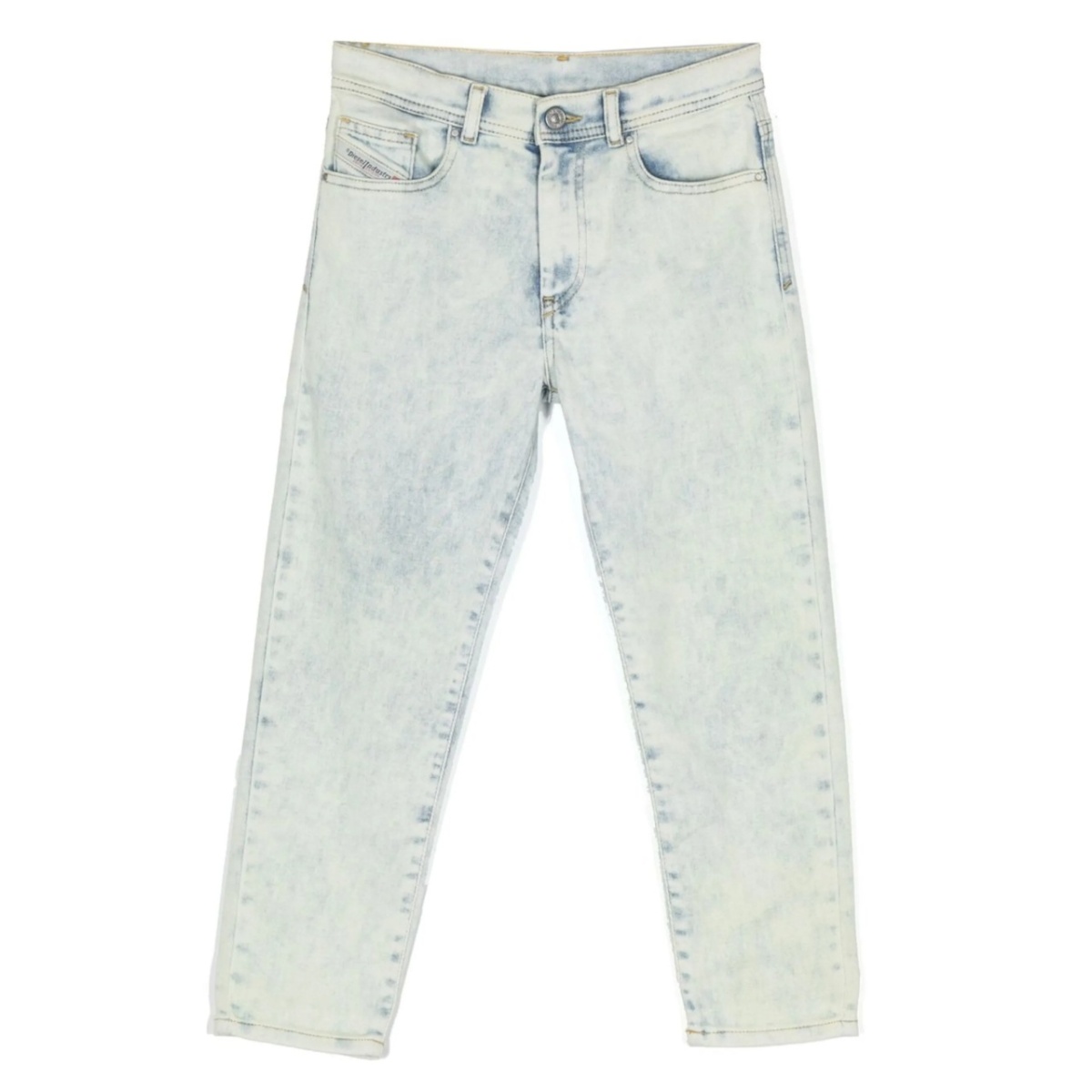 logo-patch stretch-cotton jeans