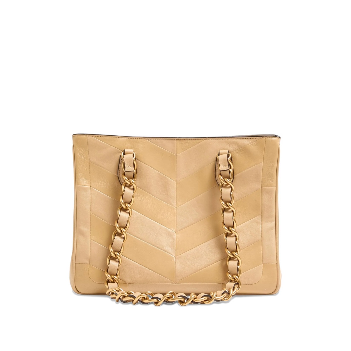 logo-plaque chain-strap leather tote bag - Img 2