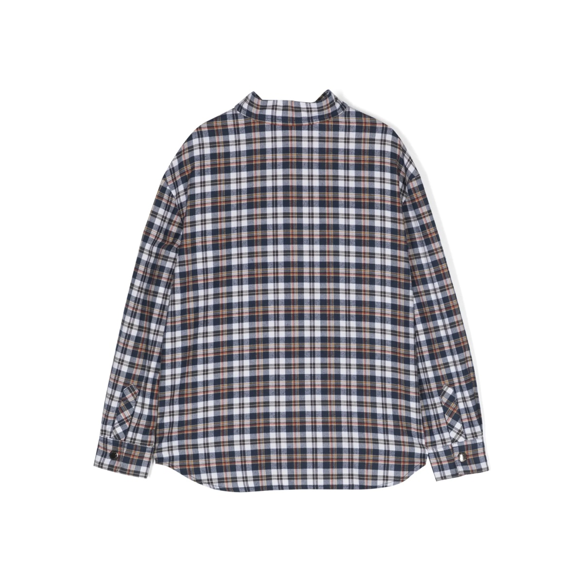 logo-plaque checked cotton shirt - Img 2