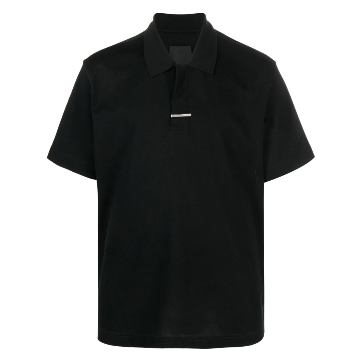 logo-plaque cotton polo shirt