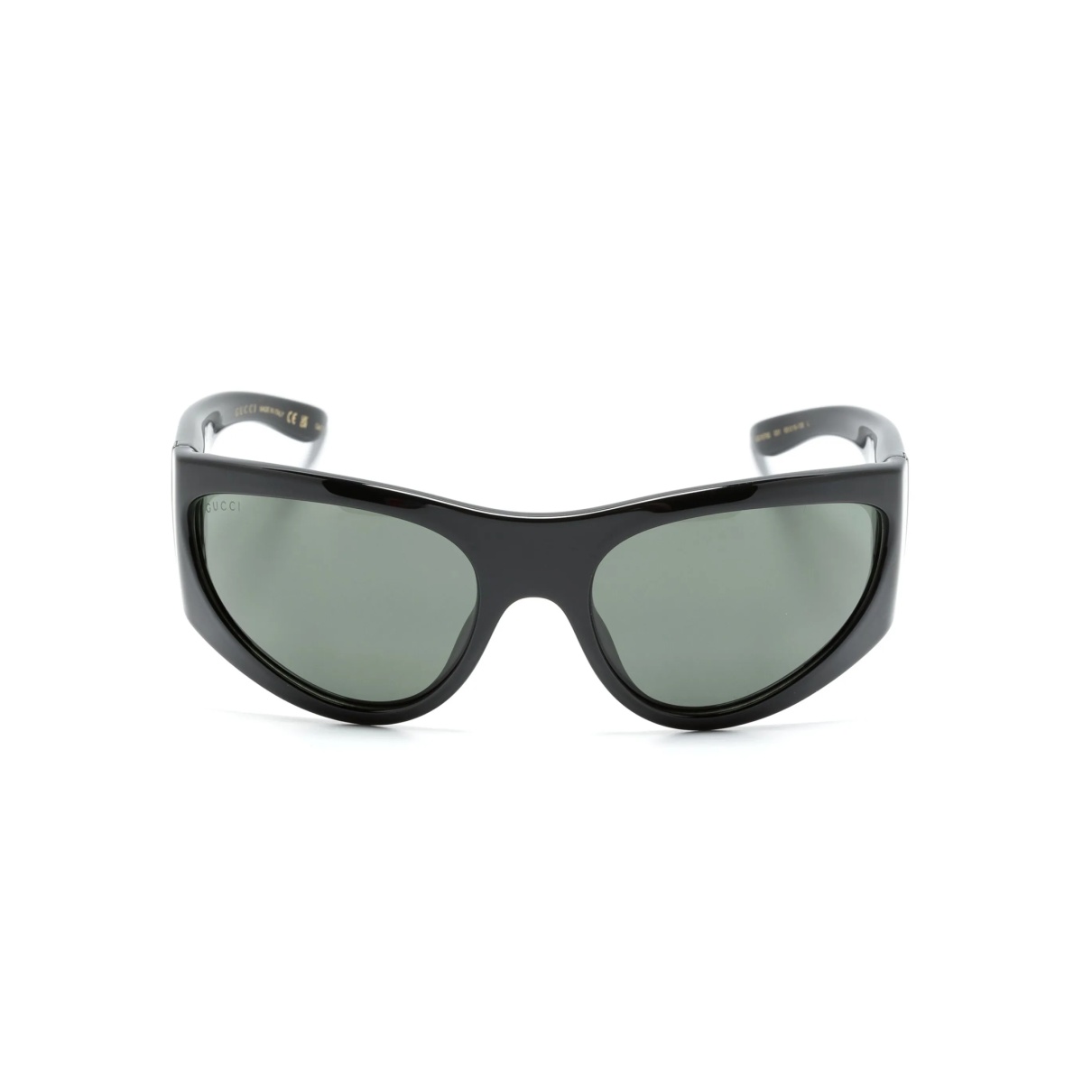 logo-plaque oval-frame sunglasses