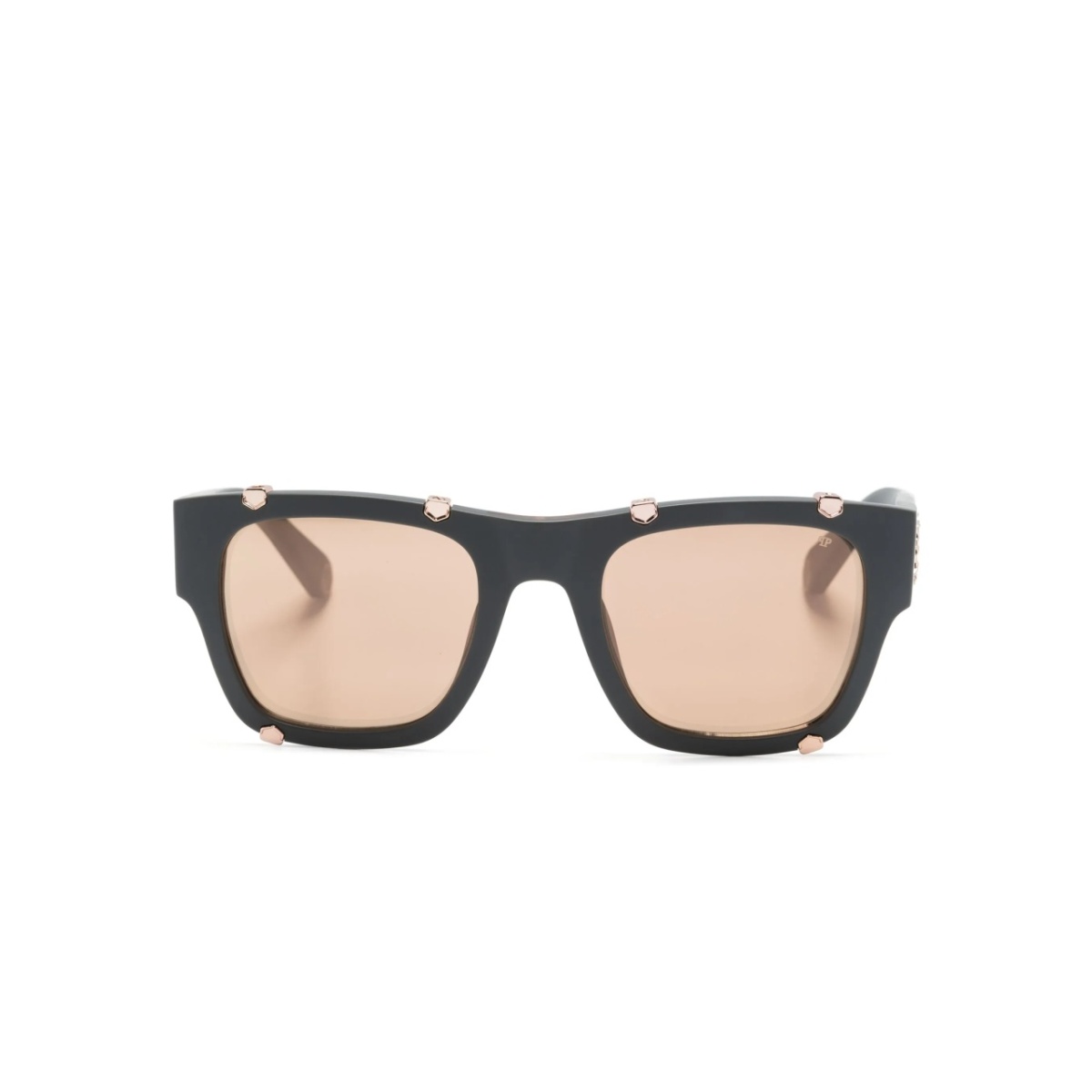 logo-plaque square-frame sunglasses