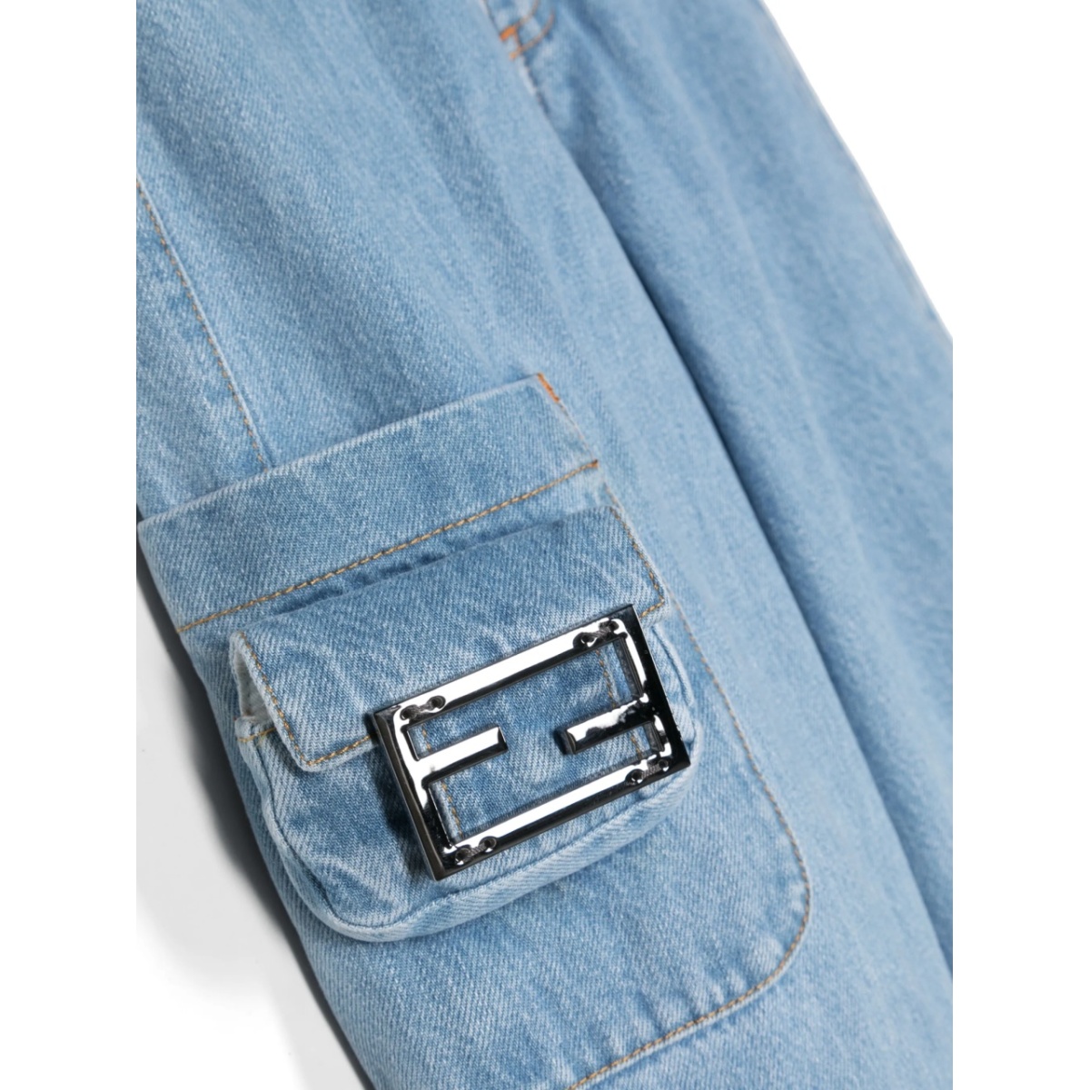 logo-plaque straight-leg jeans - Img 3