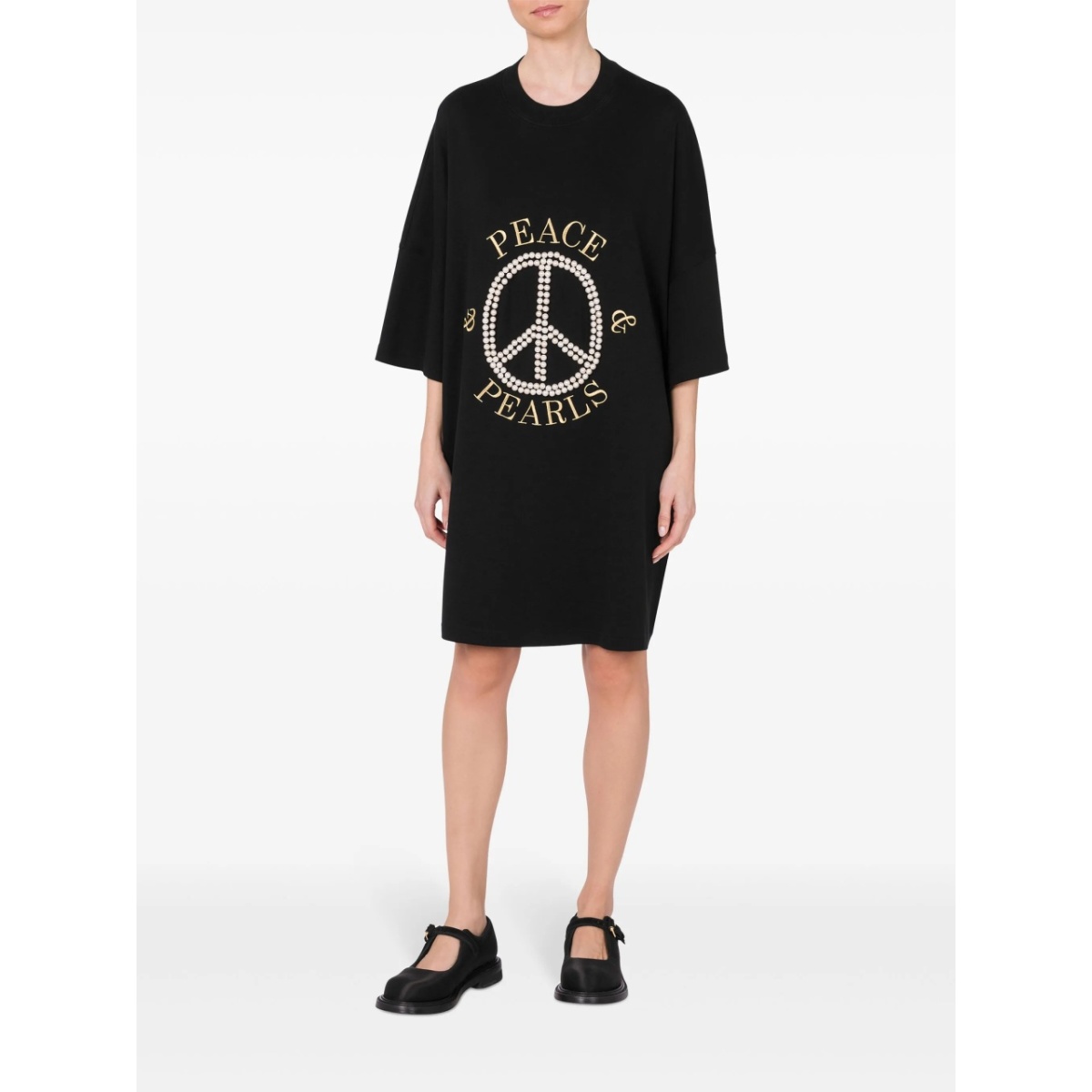 logo-print cotton dress - Img 2