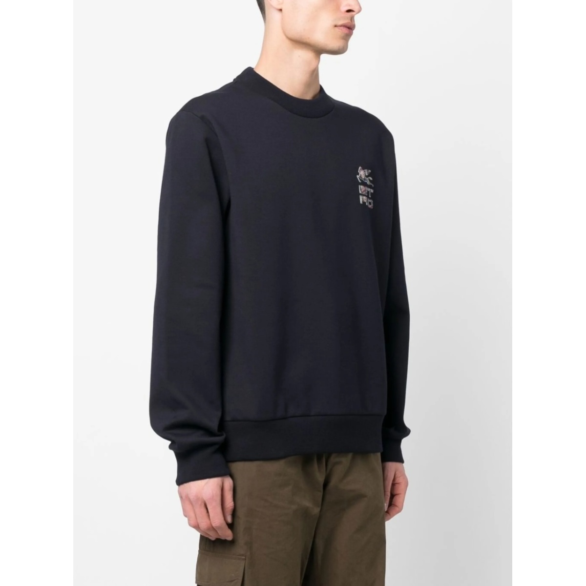 logo-print cotton sweater - Img 3