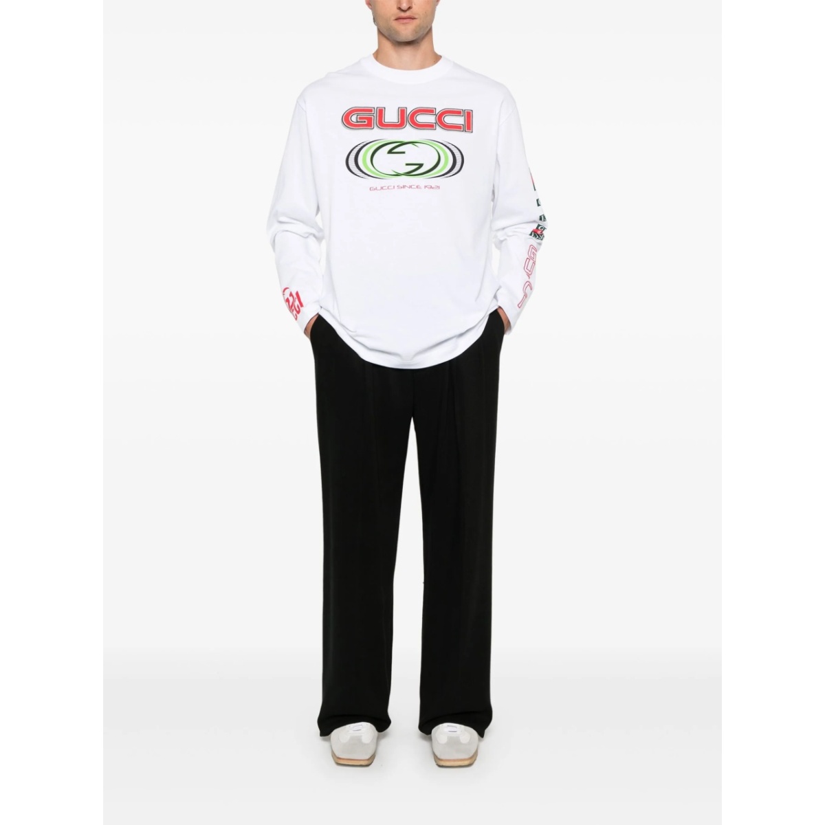 logo-print cotton T-shirt - Img 2