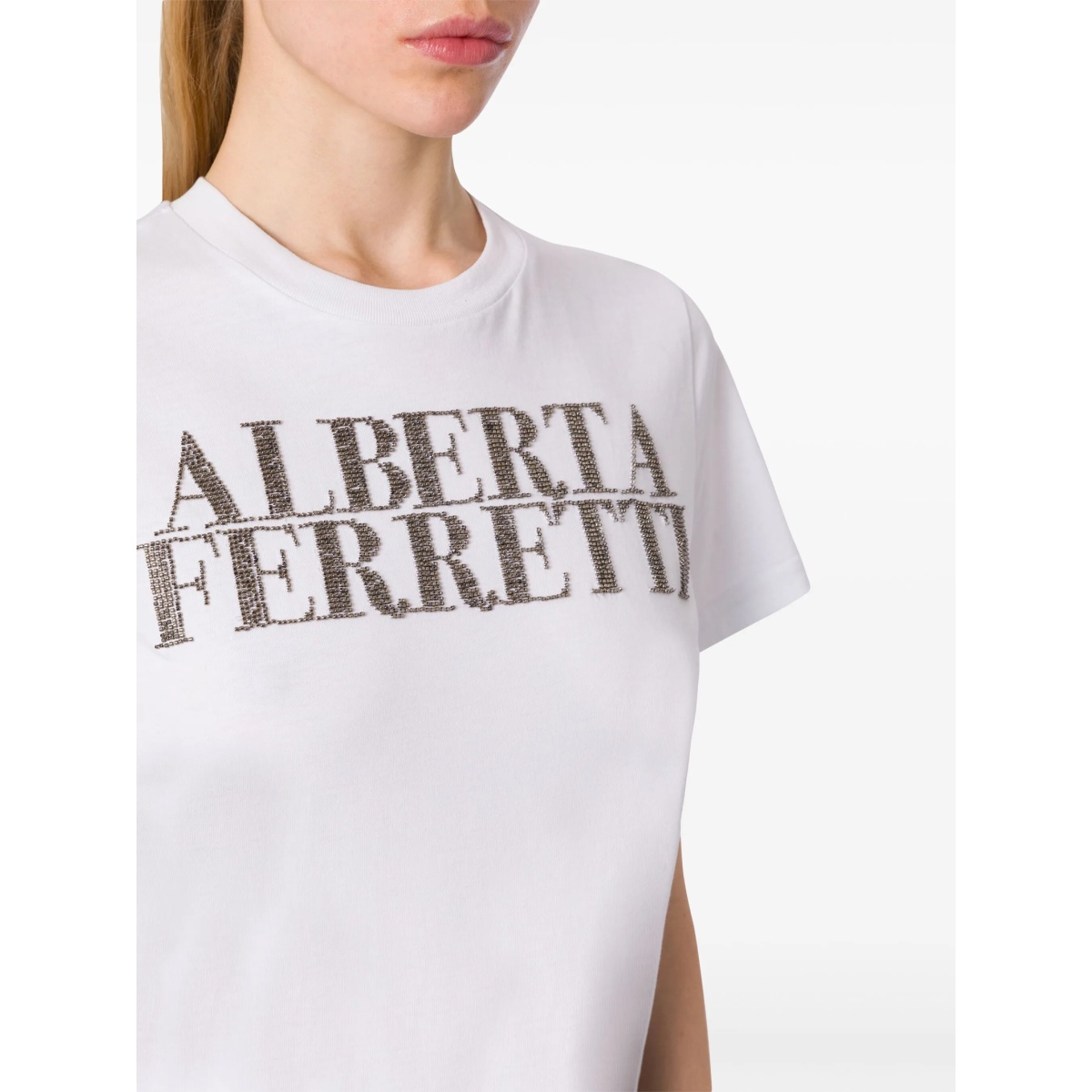 logo-print cotton T-shirt - Img 4
