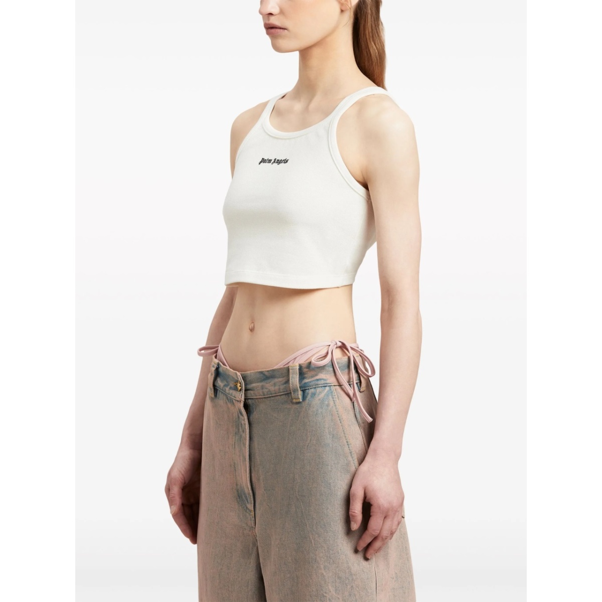logo-print cotton tank top - Img 4