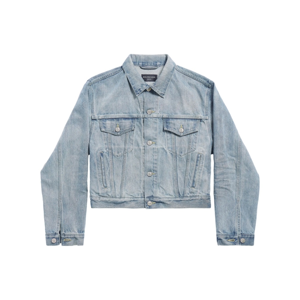 logo-print denim jacket