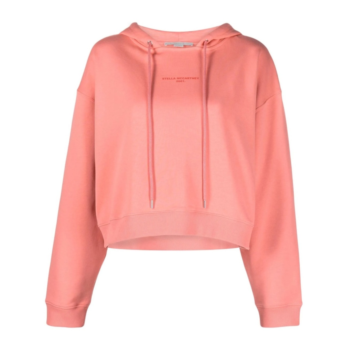 logo-print drawstring hoodie